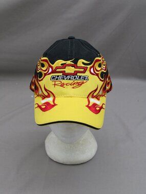 Car Racing Hat - Chevrolet Racing Flag Graphics - Adult Gripback